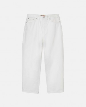 Beige Women's Stussy Big Ol' Jean Overdyed Pants Philippines | WMM-0433