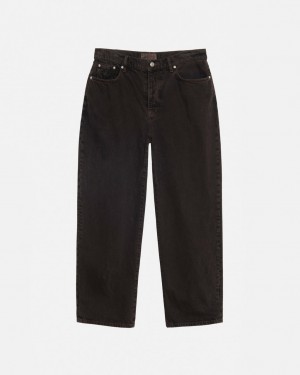 Black Men's Stussy Big Ol' Jean Denim Philippines | XAB-7669