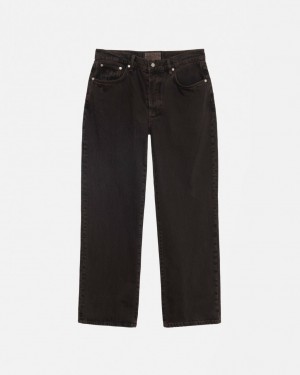 Black Men's Stussy Classic Jean Denim Philippines | ULQ-1826