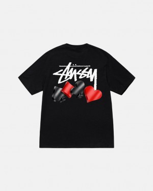 Black Men's Stussy Suits Tees Philippines | DIC-6847