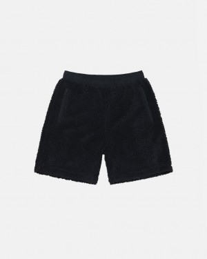 Black Women's Stussy Sherpa Shorts Philippines | VHG-9015