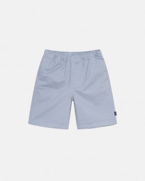 Blue Men's Stussy Brushed Beach Shorts Philippines | SUP-0381