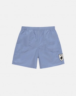 Blue Men's Stussy Surfman Patch Water Short Swimwear Philippines | UQA-3861