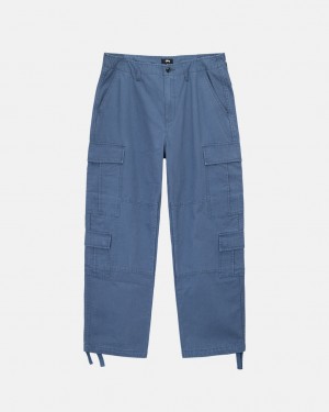 Blue Women's Stussy Ripstop Surplus Cargo Pants Philippines | XES-7663