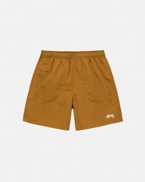 Brown Men's Stussy Water Short Stock Shorts Philippines | TGU-1056