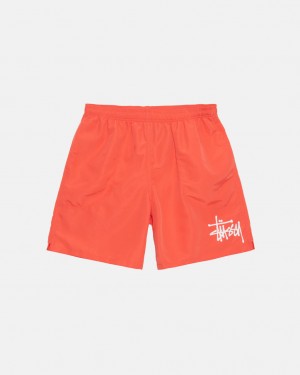 Coral Men's Stussy Water Short Big Basic Shorts Philippines | BBJ-6895