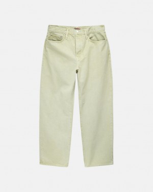 Cream Women's Stussy Double Dye Big 'Ol Jeans Pants Philippines | JWJ-7676