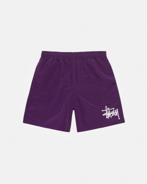 Fuchsia Men's Stussy Big Basic Water Short Swimwear Philippines | WGM-8119