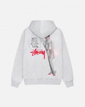 Grey Men's Stussy Skate Tough Hoodie Philippines | VHL-0736