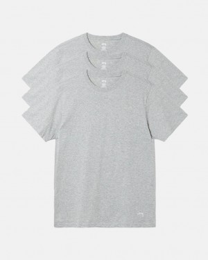 Grey Men's Stussy Stussy Undershirt Shirts Philippines | OBB-9481