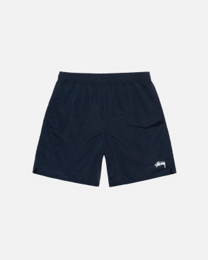 Navy Men's Stussy Stock Water Short Swimwear Philippines | KXQ-3319