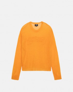 Orange Women's Stussy Loose Knit Sweaters Philippines | HXW-4196