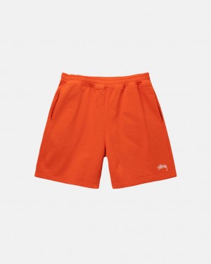 Orange Women's Stussy Overdyed Stock Logo Short Sweatshirts Philippines | EPB-2162