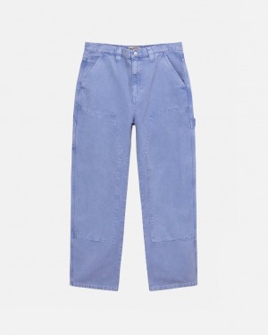 Purple Men's Stussy Work Pant Canvas Pants Philippines | RUA-1302