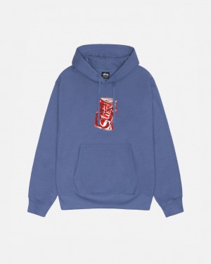 Royal Blue Men's Stussy Soda Can Hoodie Philippines | GMZ-9275