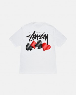 White Men's Stussy Suits Tees Philippines | SDF-7030