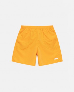 Yellow Men's Stussy Stock Water Short Swimwear Philippines | ZBR-8217