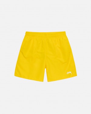 Yellow Men's Stussy Water Short Stock Shorts Philippines | AKZ-8498