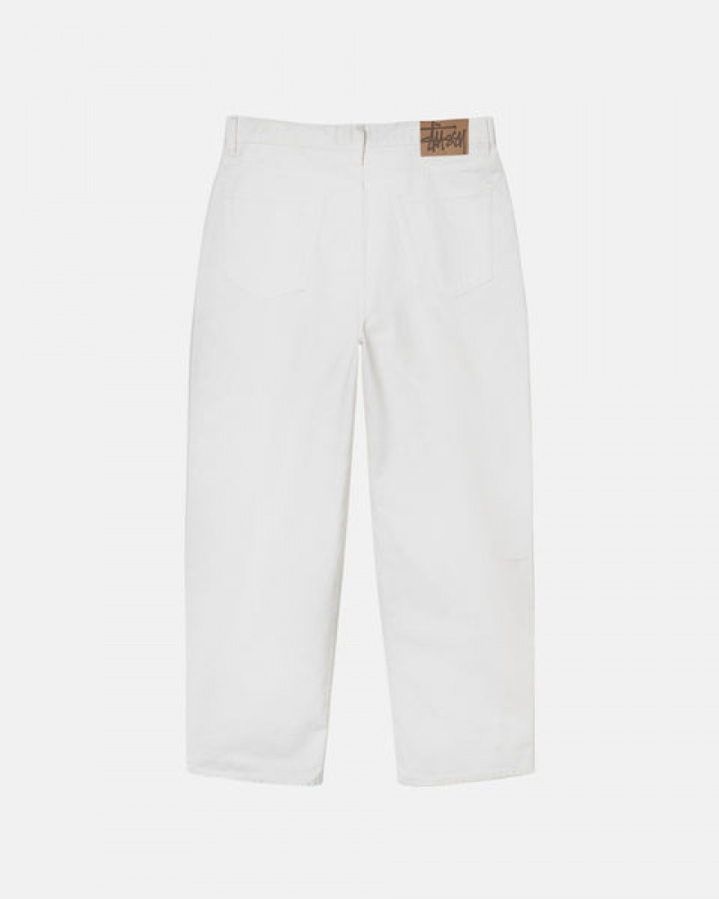 Beige Men's Stussy Big Ol' Jean Overdyed Pants Philippines | CGX-9126