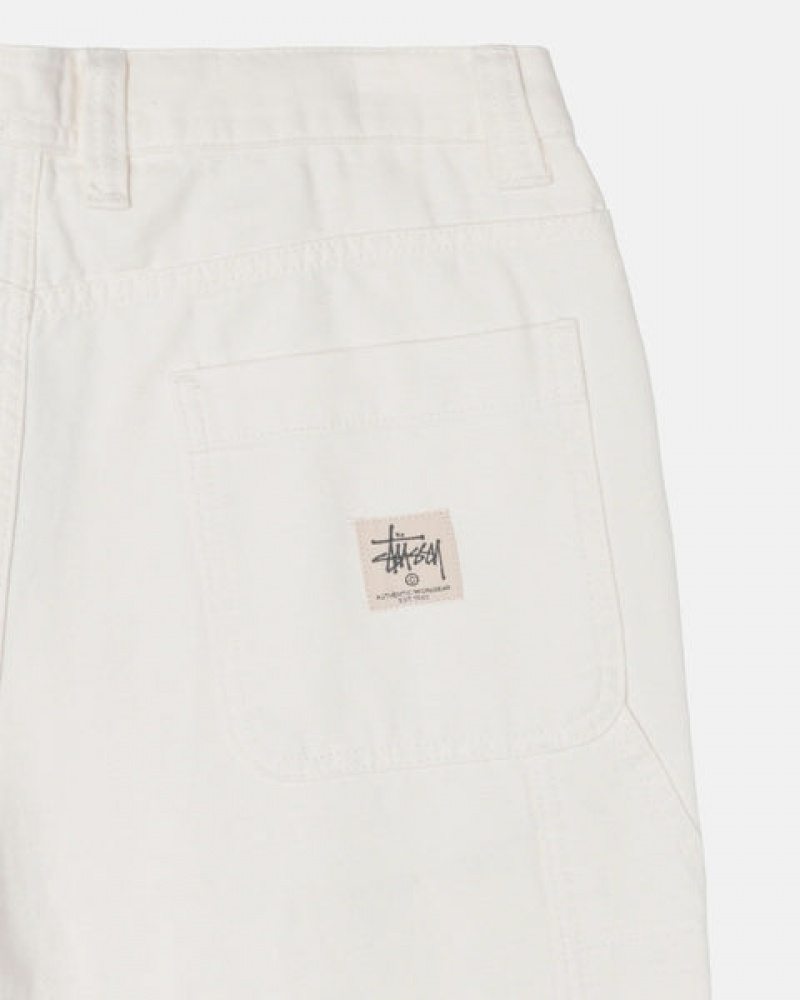 Beige Men's Stussy Work Pant Canvas Pants Philippines | LBG-8725