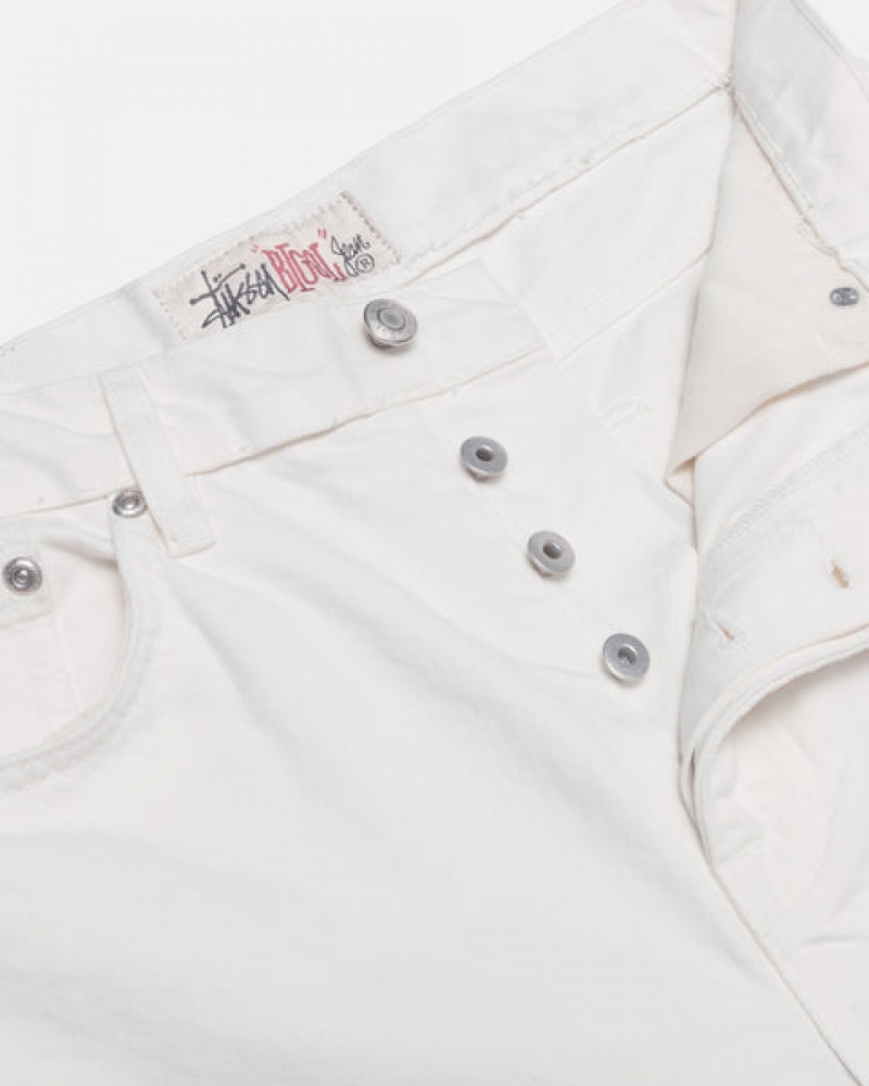 Beige Women's Stussy Big Ol' Jean Overdyed Denim Philippines | INQ-9368