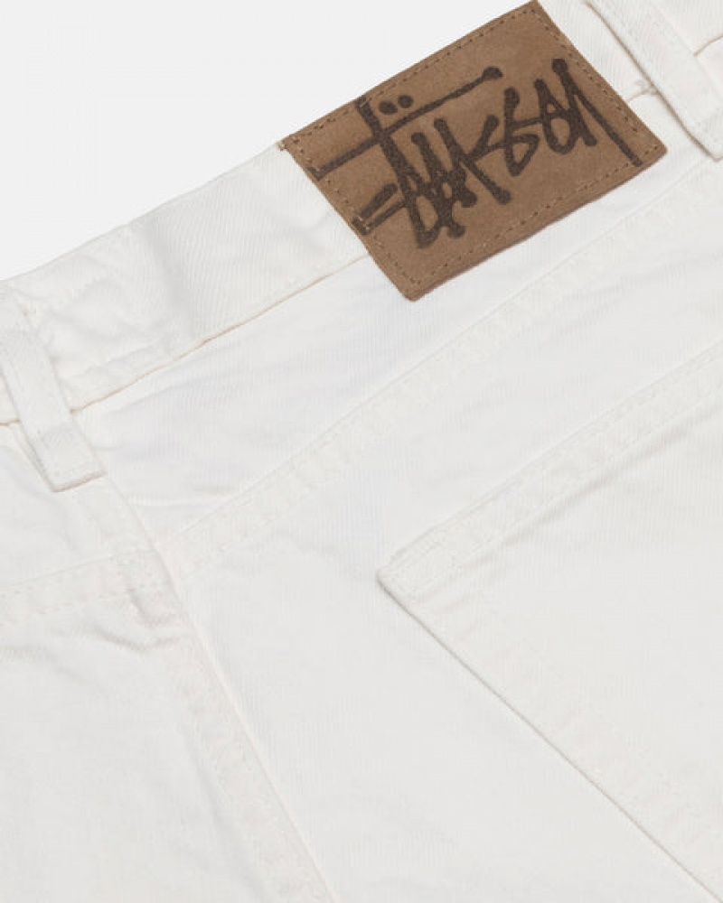 Beige Women's Stussy Classic Jean Overdyed Pants Philippines | PCE-8435