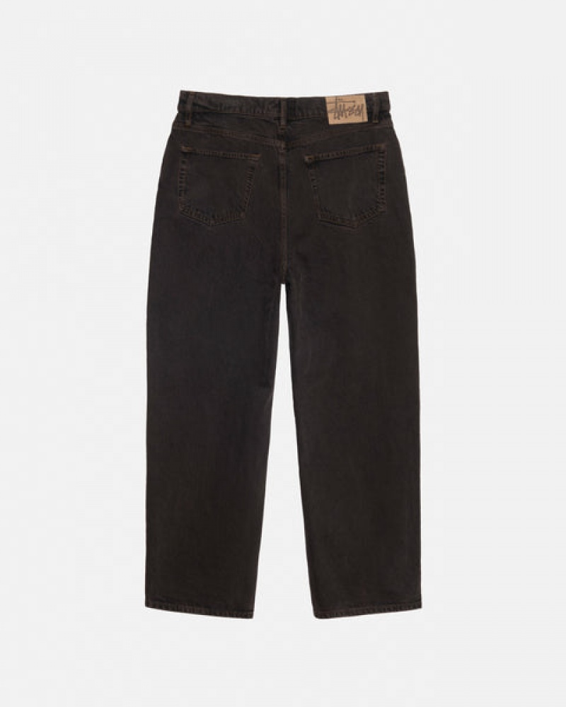 Black Men's Stussy Big Ol' Jean Denim Philippines | XAB-7669