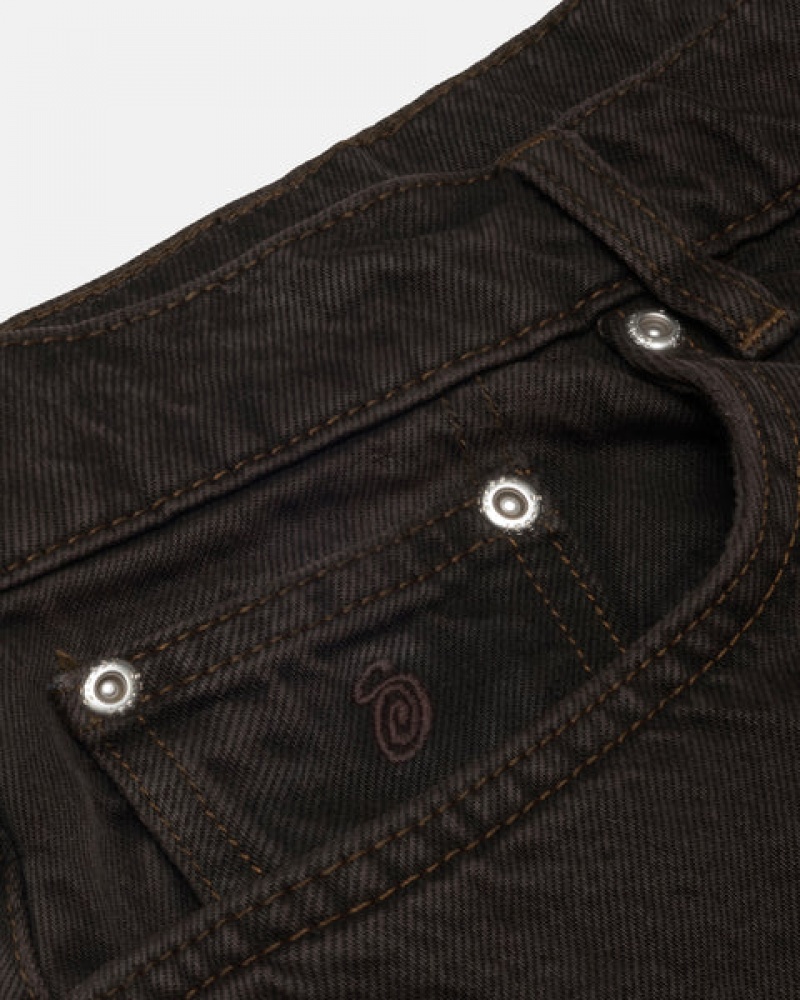 Black Men's Stussy Big Ol' Jean Denim Philippines | XAB-7669