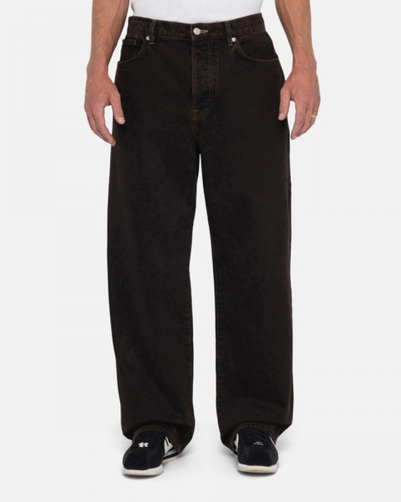 Black Men's Stussy Big Ol' Jean Denim Pants Philippines | WBP-4315