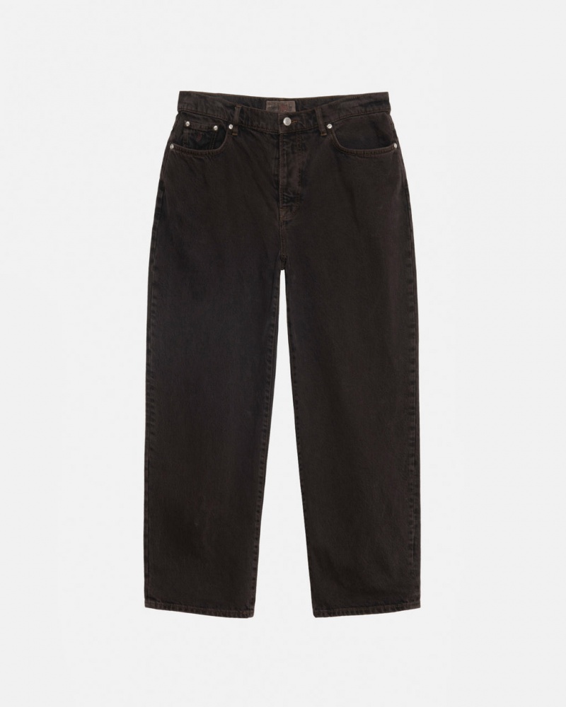 Black Men\'s Stussy Big Ol\' Jean Denim Pants Philippines | WBP-4315