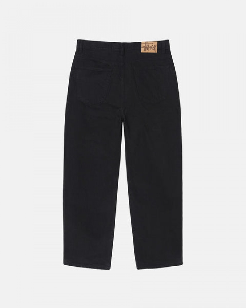 Black Men's Stussy Big Ol' Jean Overdyed Pants Philippines | XBD-8068