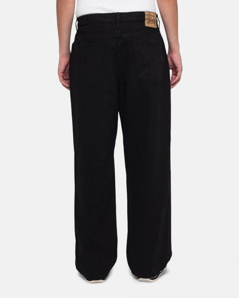 Black Men's Stussy Big Ol' Jean Overdyed Pants Philippines | XBD-8068