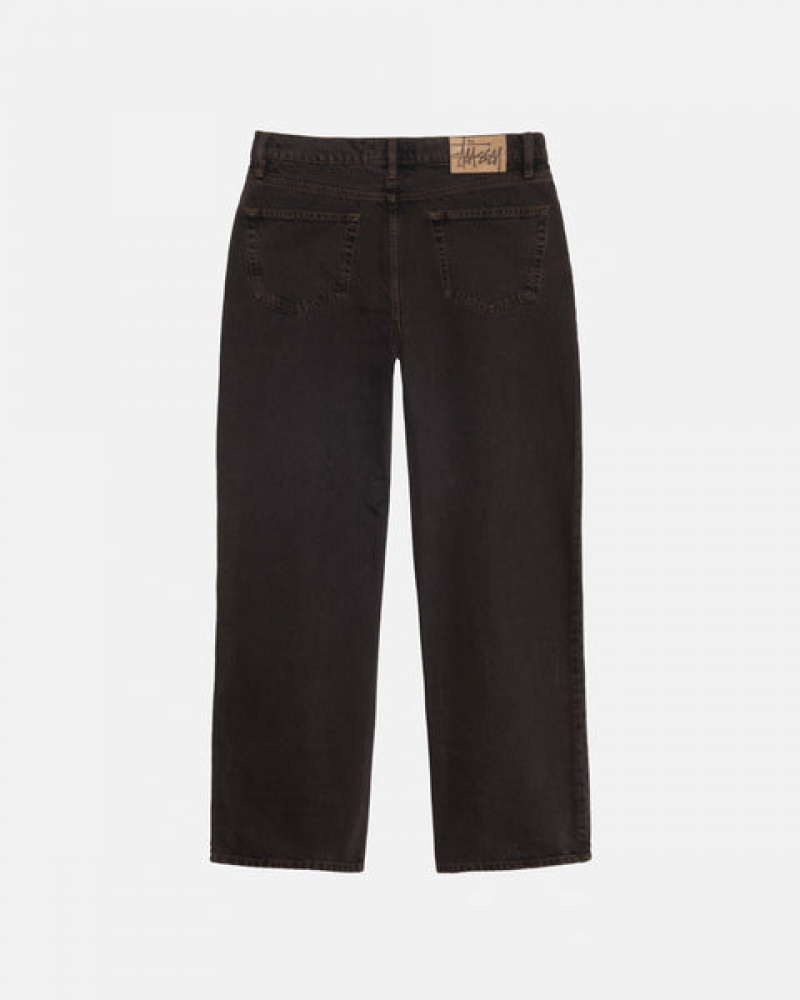 Black Men's Stussy Classic Jean Denim Philippines | ULQ-1826