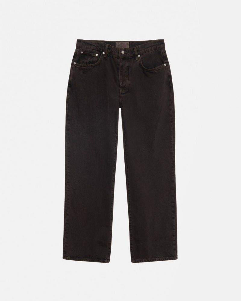 Black Men\'s Stussy Classic Jean Denim Philippines | ULQ-1826