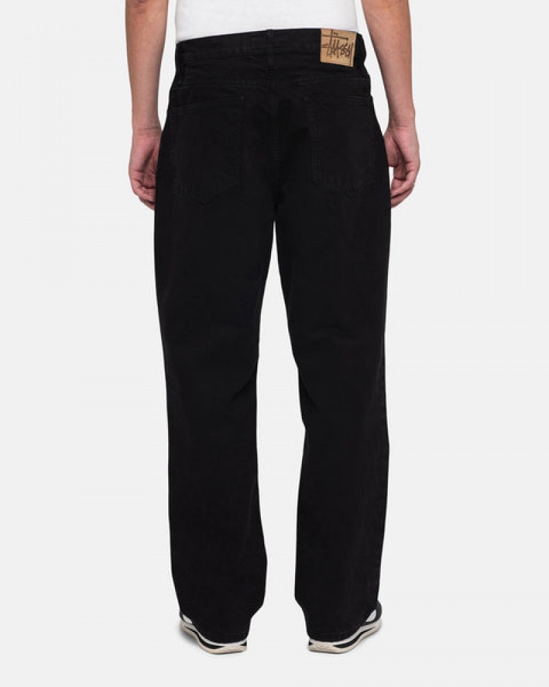 Black Men's Stussy Classic Jean Overdyed Pants Philippines | JYP-8164