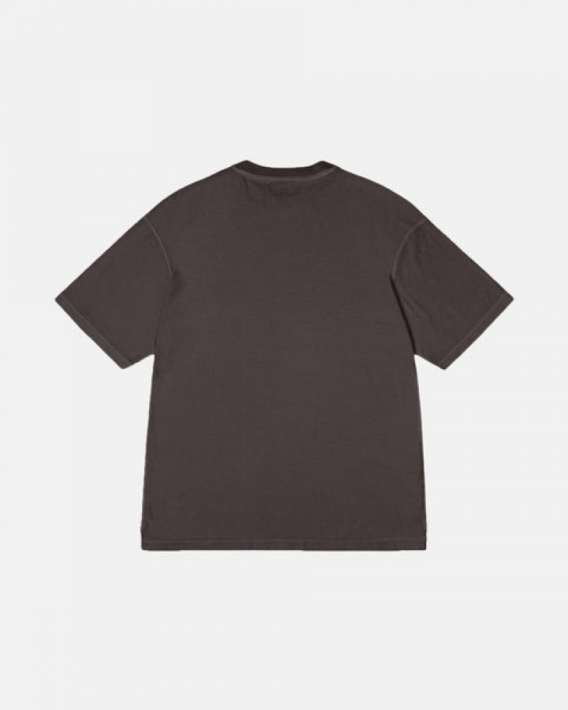 Black Men's Stussy Lazy Tees Philippines | VRK-8865