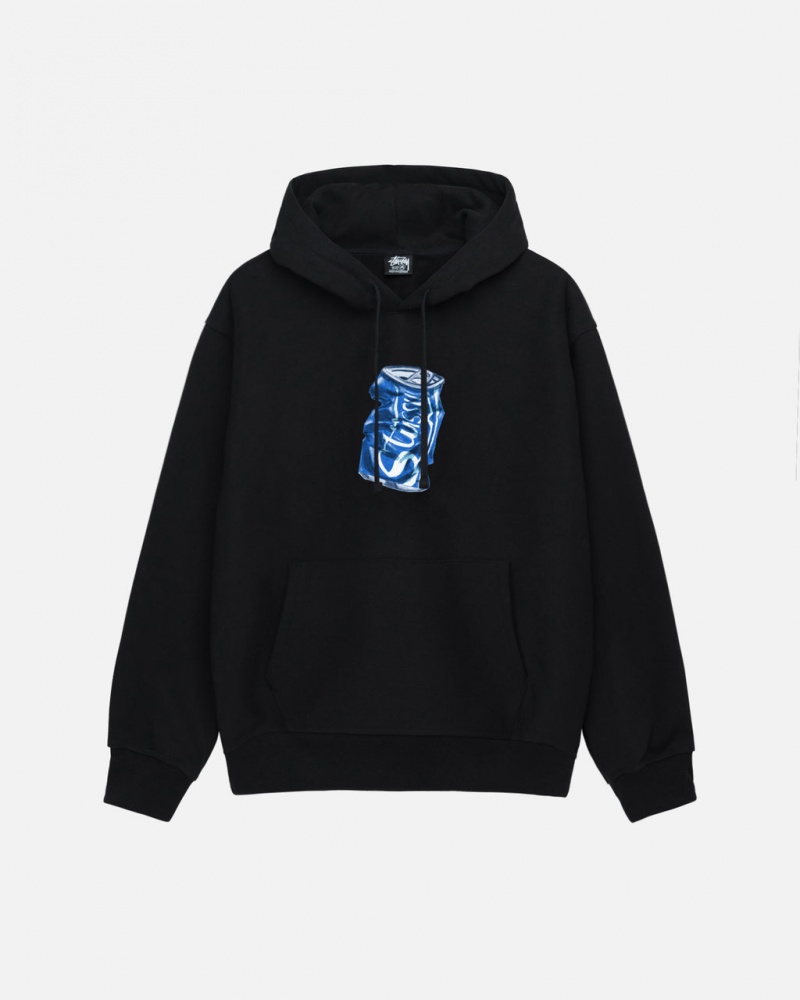 Black Men\'s Stussy Soda Can Hoodie Philippines | VRC-6913