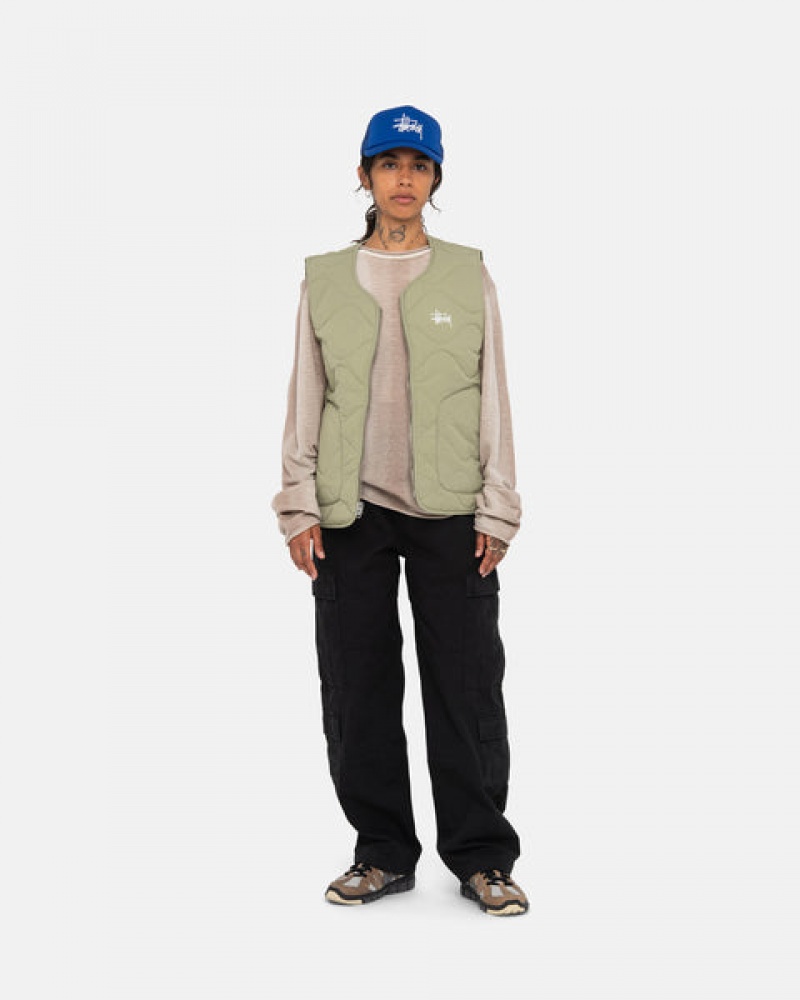 Black Men's Stussy Surplus Cargo Ripstop Pants Philippines | LUC-3523