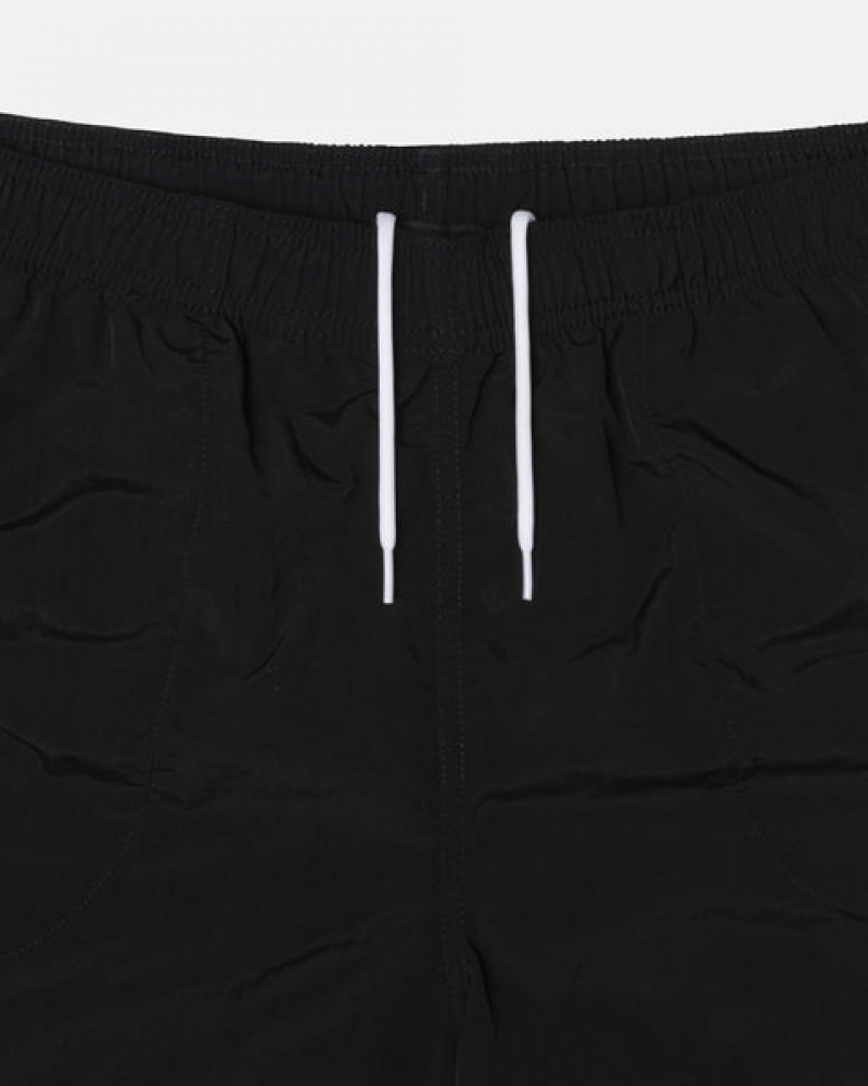 Black Men's Stussy Water Short Big Basic Shorts Philippines | HRI-8566