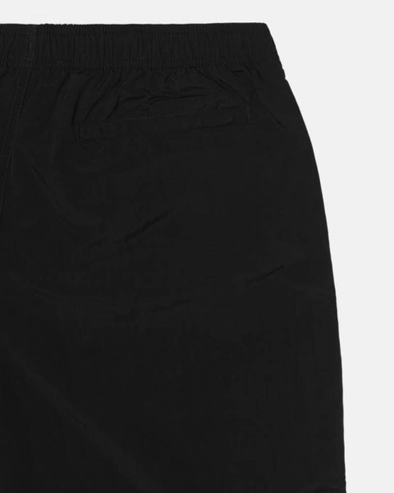 Black Men's Stussy Water Short Big Basic Shorts Philippines | HRI-8566