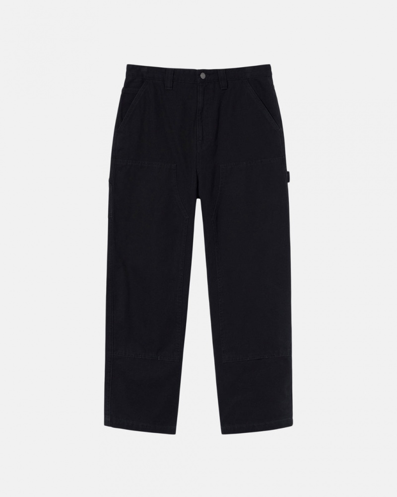 Black Men\'s Stussy Work Pant Canvas Pants Philippines | BCQ-0147