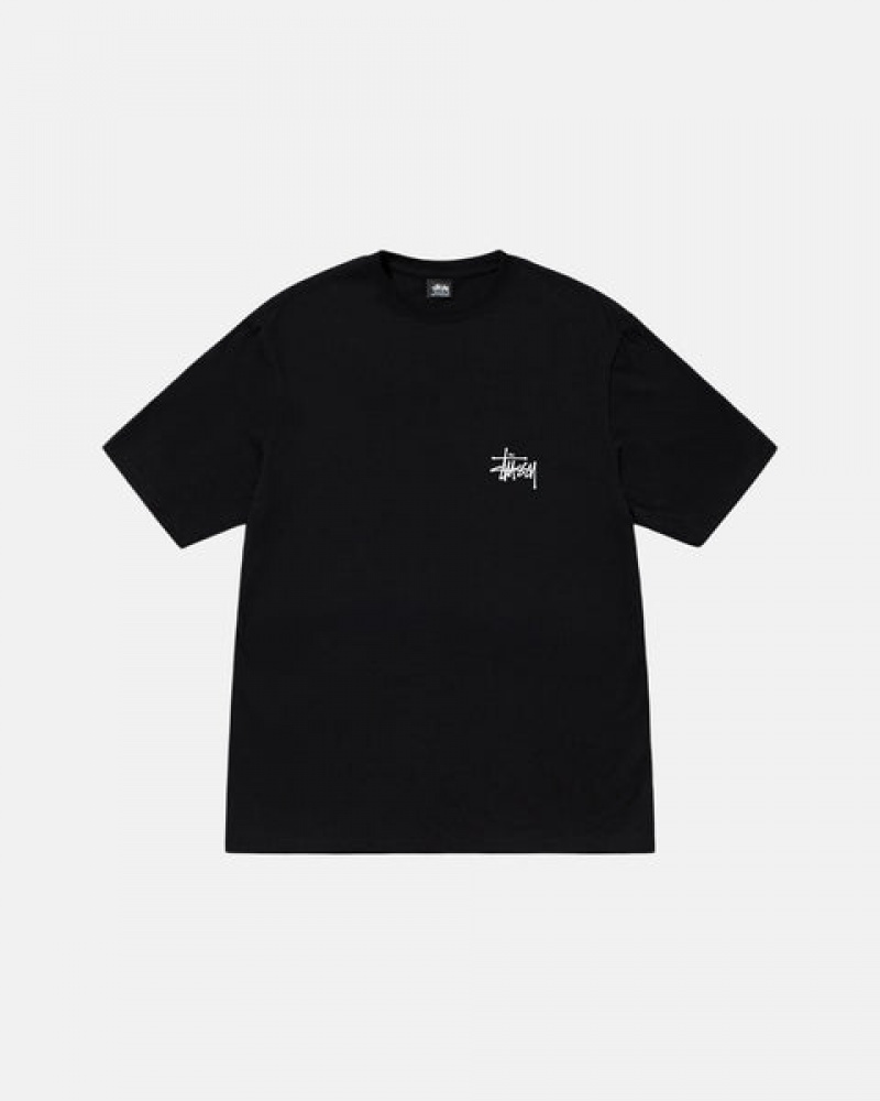 Black Women's Stussy Basic Stussy Tees Philippines | QSH-2966