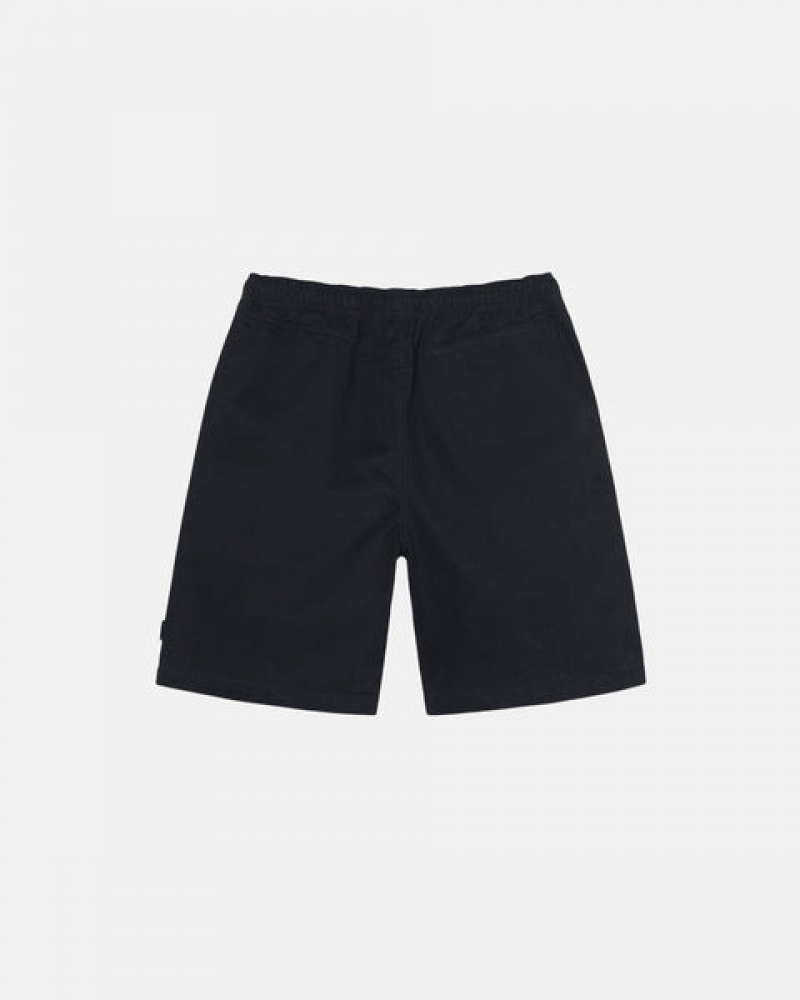 Black Women's Stussy Brushed Beach Shorts Philippines | QVR-0695