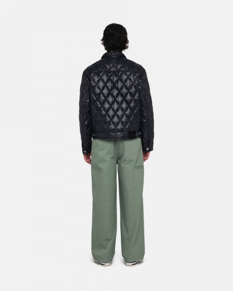 Black Women's Stussy Ranch Jacket Quilted Nylon Jackets Philippines | MAY-1868