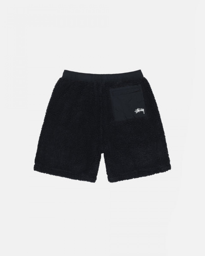 Black Women's Stussy Sherpa Shorts Philippines | VHG-9015