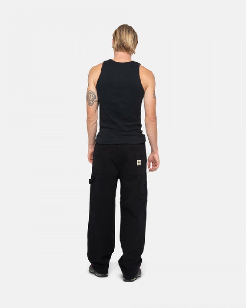 Black Women's Stussy Work Pant Canvas Pants Philippines | LAJ-1725