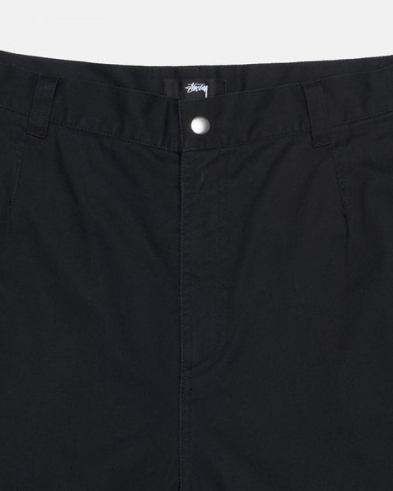 Black Women's Stussy Workgear Trouser Twill Pants Philippines | MAU-3612