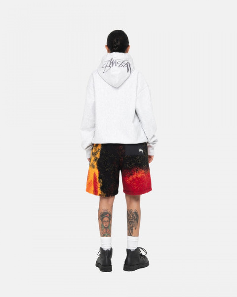 Black / Red Women's Stussy Sherpa Shorts Philippines | IGM-4526