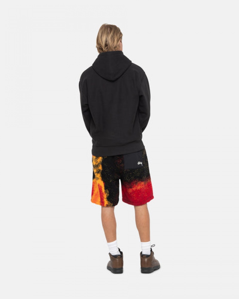 Black / Red Women's Stussy Sherpa Shorts Philippines | IGM-4526