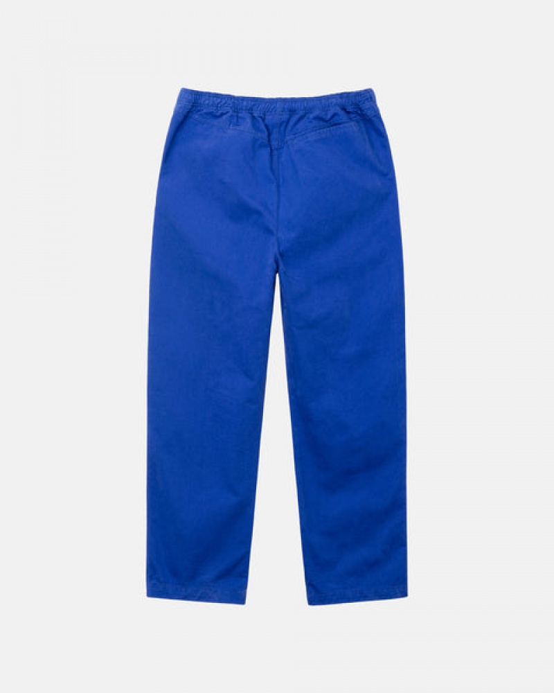 Blue Men's Stussy Brushed Beach Pant Swimwear Philippines | NHZ-0591